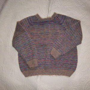 Hand Crafted ~ wool blend pullover sweater ~ youth / teen / petite